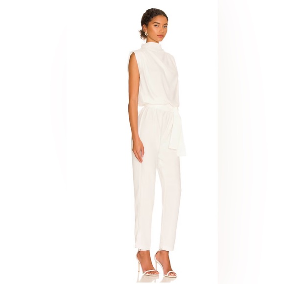 Amanda Uprichard Fabienne Jumpsuit in Ivory White Size XS - Picture 5 of 5